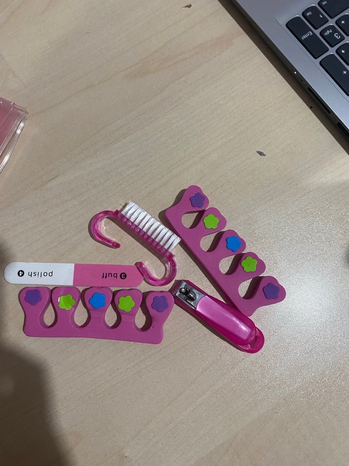 Pembe Pastel Manikür ve Pedikür Seti - Görsel 3