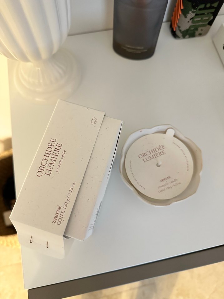 Beyaz Dekoratif Mum ve Tutucu Zara Home - Görsel 5