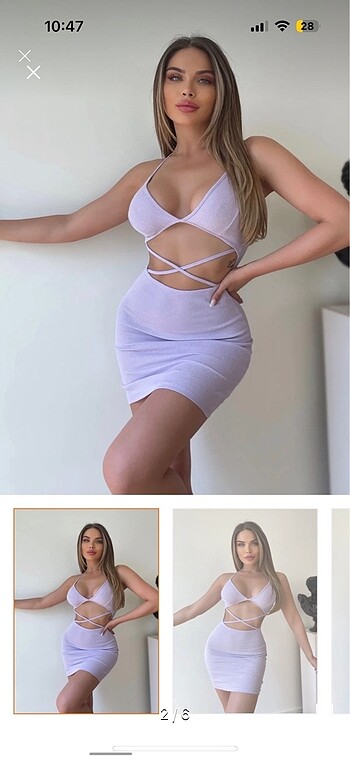 Lila mini ipli elbise lila elbise