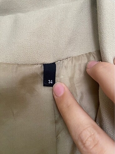 34 Beden camel Renk Blazer Takım