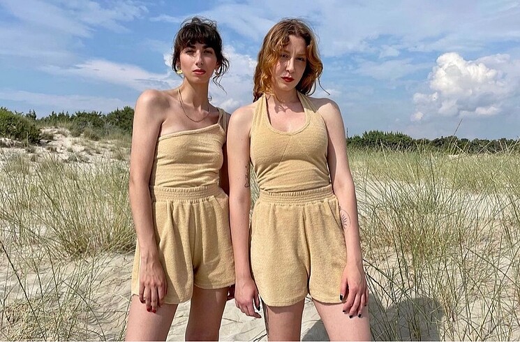 Küf Vintage havlu kumaş crop top - Görsel 3