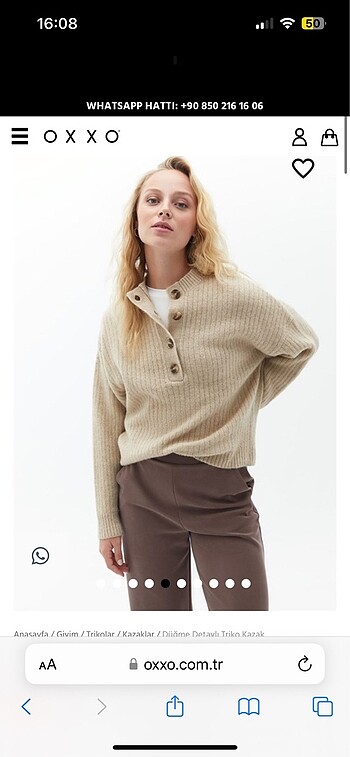 Oxxo yün karışımlı kazak - Görsel 2