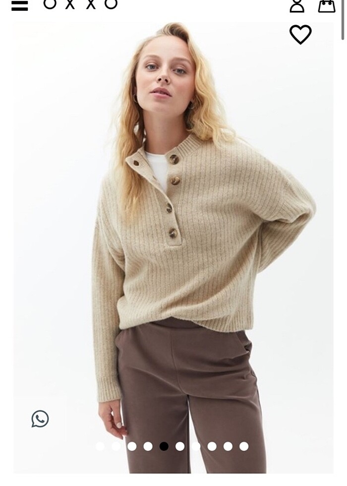 Oxxo yün karışımlı kazak - Görsel 2