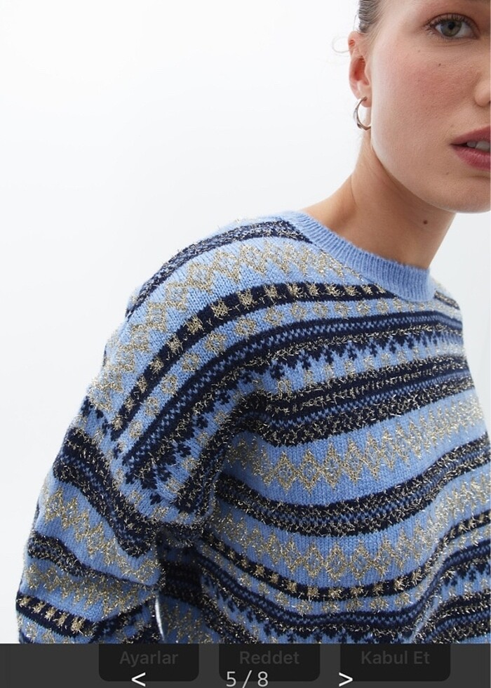 Oxxo yaldızlı kazak - Görsel 2