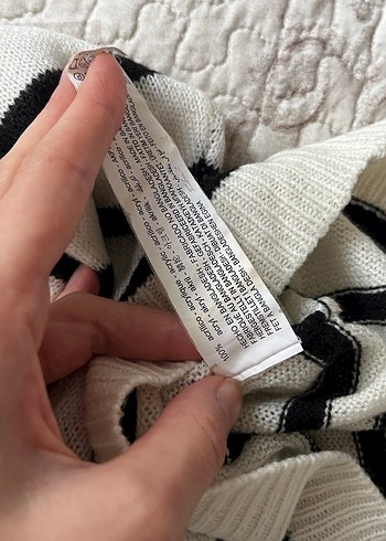 Bershka çizgili ince kazak - Görsel 4