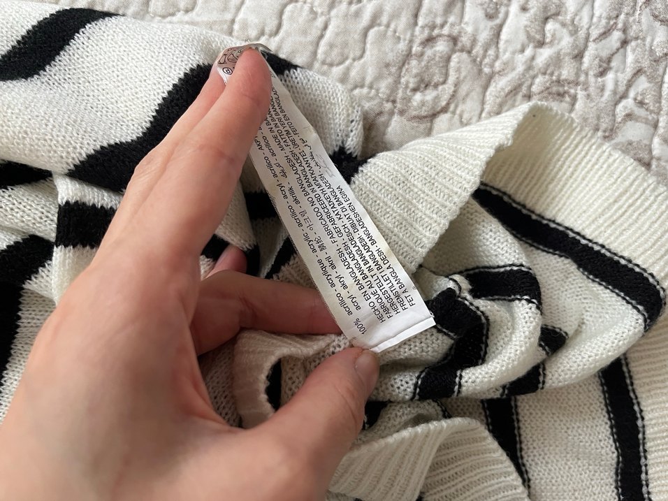 Bershka çizgili ince kazak - Görsel 4