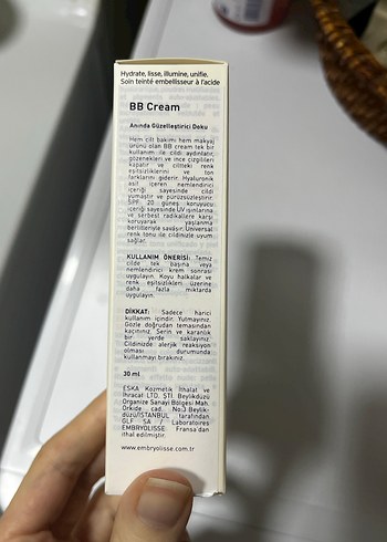 Embryolisse SPF20 BB Krem Universal Ton - Görsel 4
