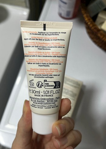 Embryolisse SPF20 BB Krem Universal Ton - Görsel 3