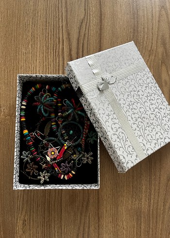 Çok Renkli Bohem Boncuklu Kadın Takı Seti - Görsel 6