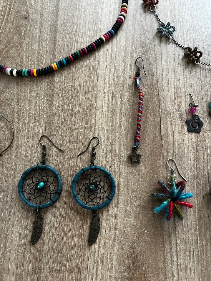 Çok Renkli Bohem Boncuklu Kadın Takı Seti - Görsel 3