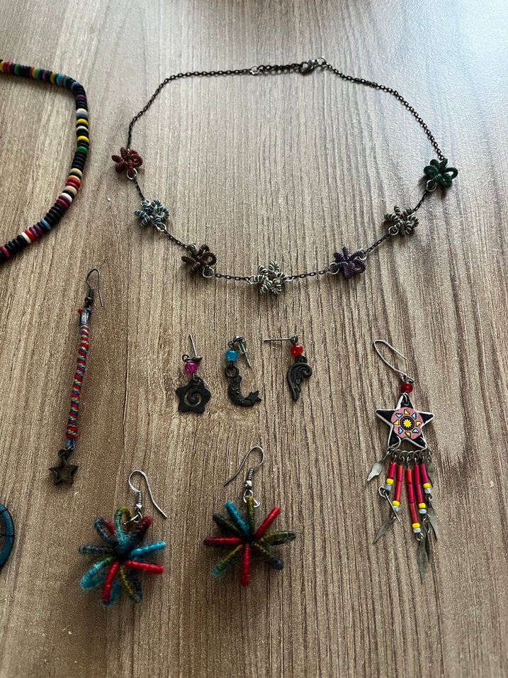 Çok Renkli Bohem Boncuklu Kadın Takı Seti - Görsel 4