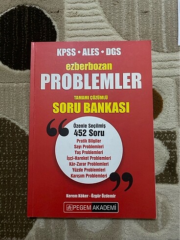 Pegem matematik problemler soru bankası