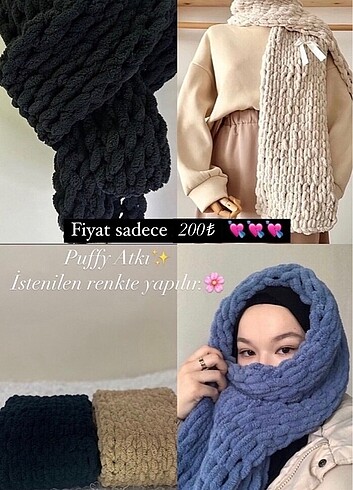 İpekevi Puffy Atkı