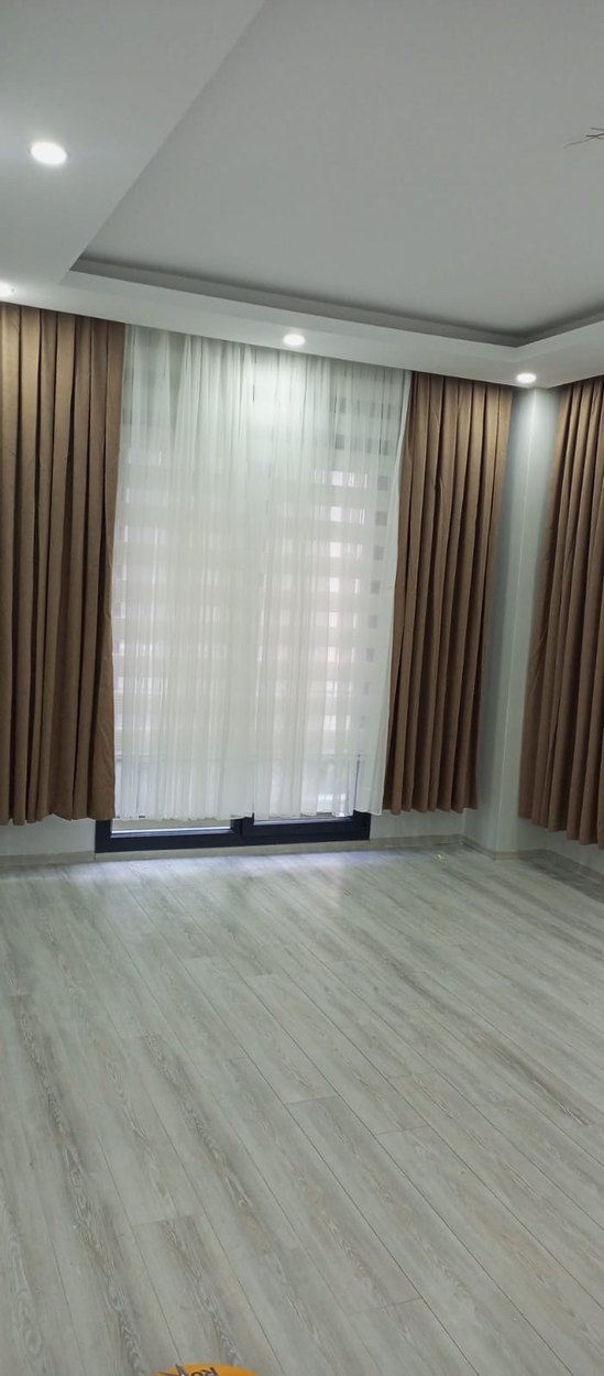 Bej Modern Klasik Düz Tül ve Perde - Görsel 3