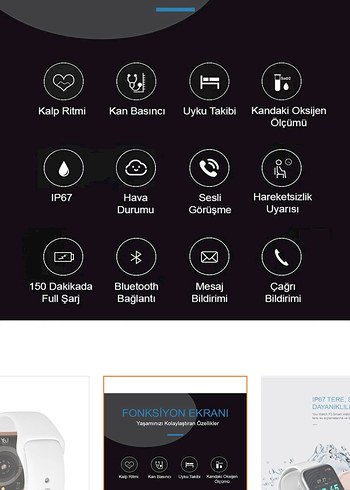 You Watch Yf303Pro Akıllı Saat Beyaz - Görsel 3