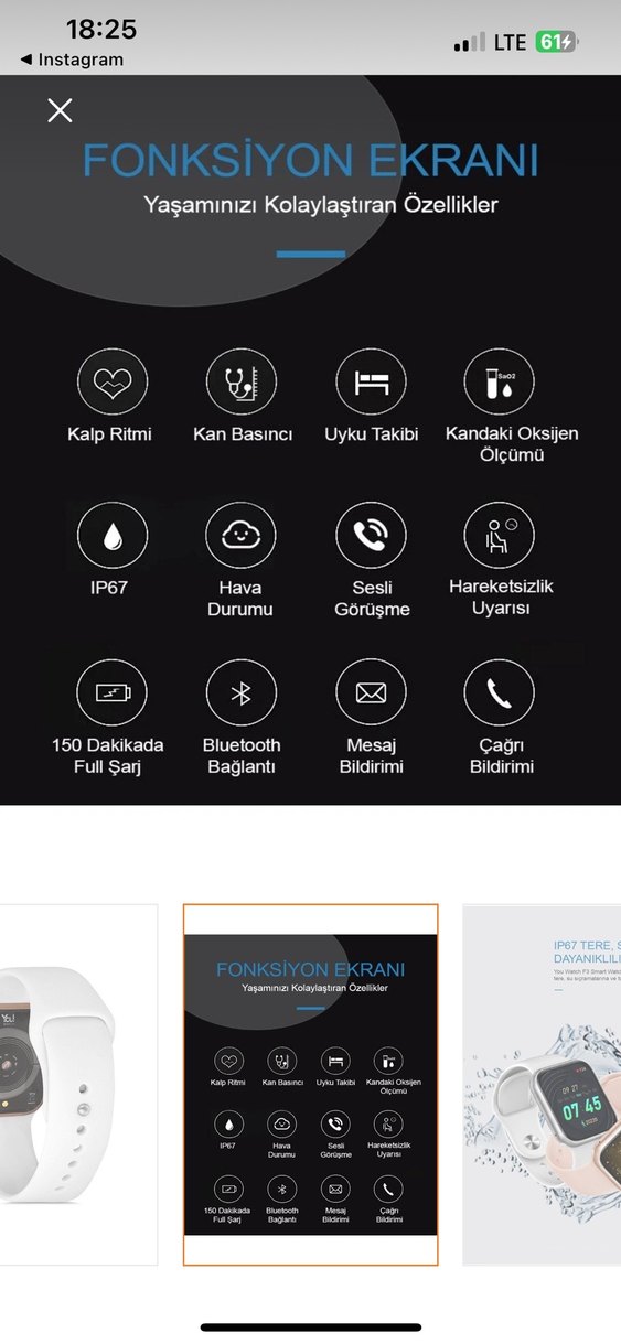 You Watch Yf303Pro Akıllı Saat Beyaz - Görsel 3