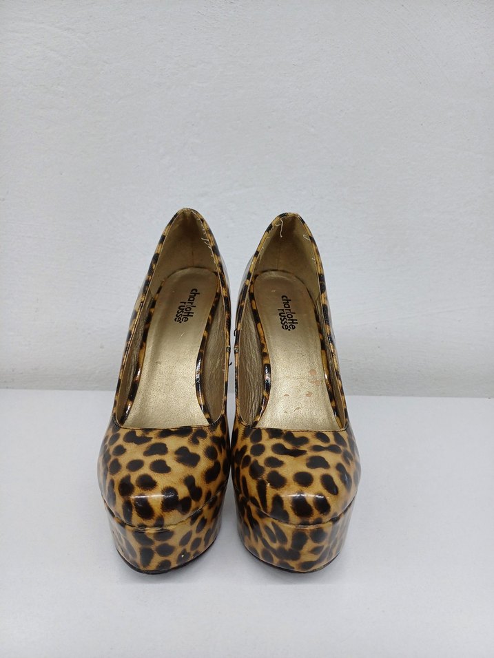 Leopar Desenli Platform Topuklu Stiletto Charlotte Russe - Görsel 2