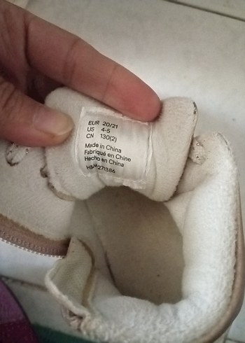 20 Beden Kızlar için Pembe Bağcıklı Spor Ayakkabı