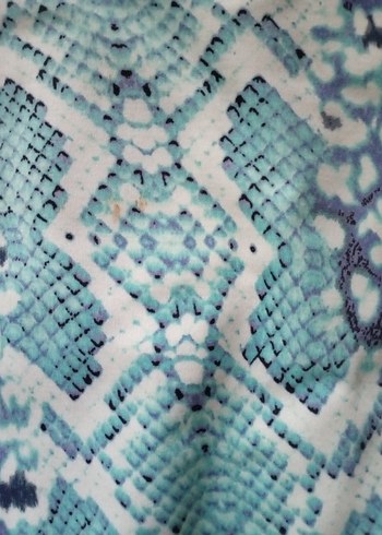 Turkuaz Yılan Desenli Mayo - Görsel 3