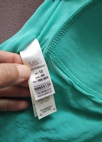 Turkuaz Yılan Desenli Mayo - Görsel 6