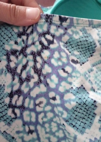 Turkuaz Yılan Desenli Mayo - Görsel 7