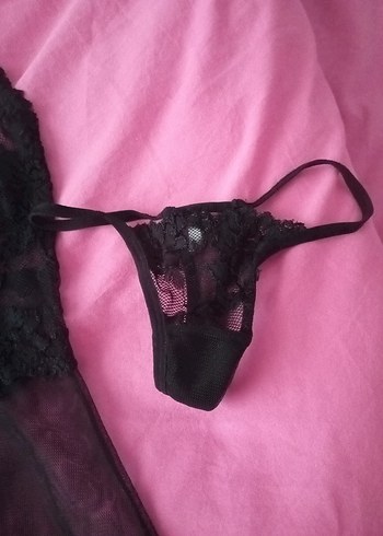 s Beden pembe Renk Siyah Tül Midi Gotik Kadın Gecelik