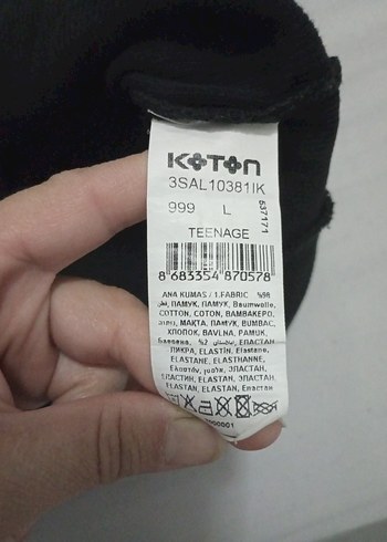 Kız Çocuk Siyah Uzun Kollu Örme Goth Tişört - Görsel 4