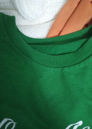 Yeşil Los Angeles Baskılı Kadın Sweatshirt - Görsel 3