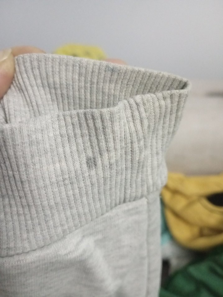 Gri Uzun Kollu New Jersey Baskılı Sweatshirt - Görsel 5