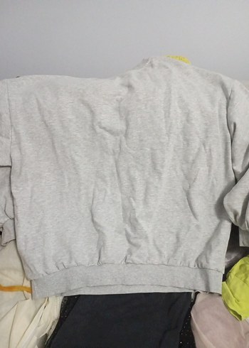 Gri Kadın NYC Baskılı Sweatshirt - Görsel 2