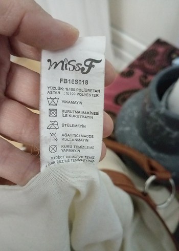 Bej Deri Kadın Çanta Fermuarlı - Görsel 4