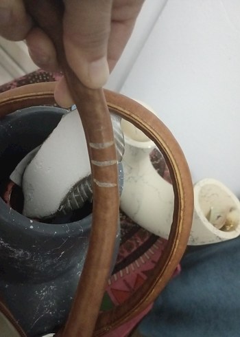 Bej Deri Kadın Çanta Fermuarlı - Görsel 6