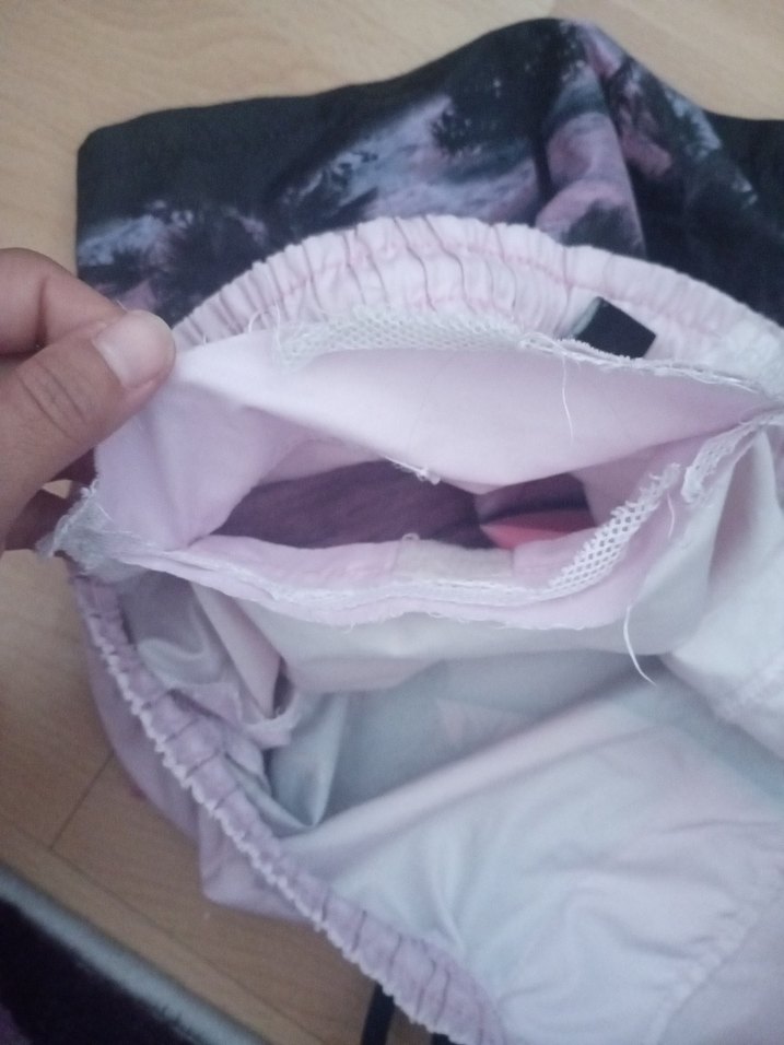 Pembe Bağcıklı Erkek Deniz Şortu - Görsel 3