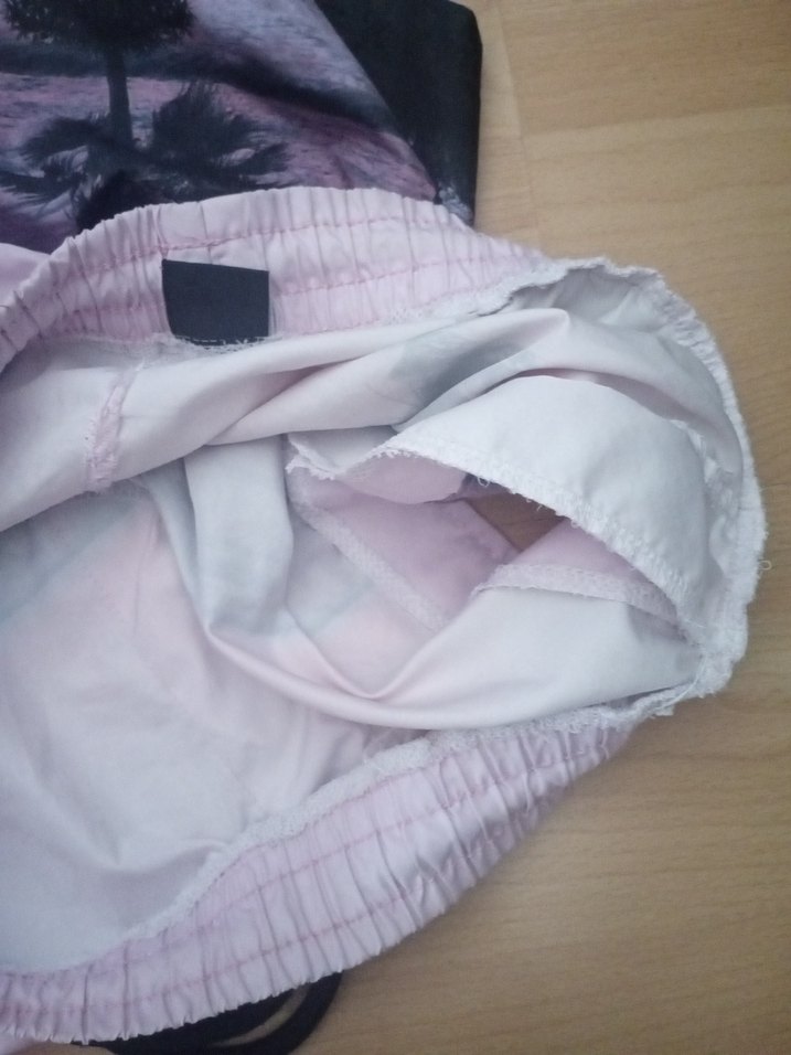 Pembe Bağcıklı Erkek Deniz Şortu - Görsel 4