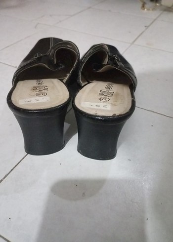 Tokalı Siyah Kadın Terlik - Görsel 2