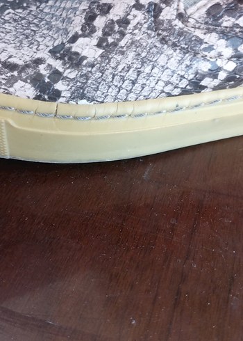 Kahverengi Yılan Desenli Kadın Espadril - Görsel 7