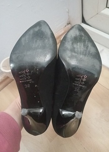 Siyah Modern Klasik Stiletto Topuklu Kadın Ayakkabı - Görsel 7