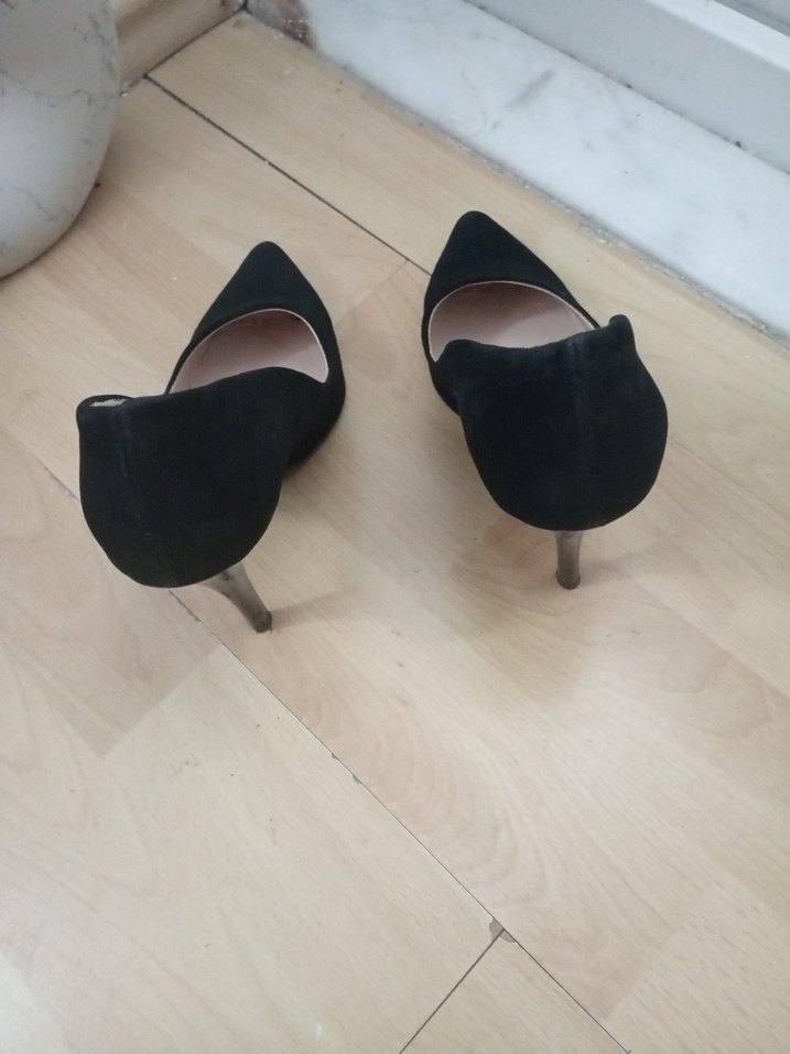 Siyah Modern Klasik Stiletto Topuklu Kadın Ayakkabı - Görsel 2