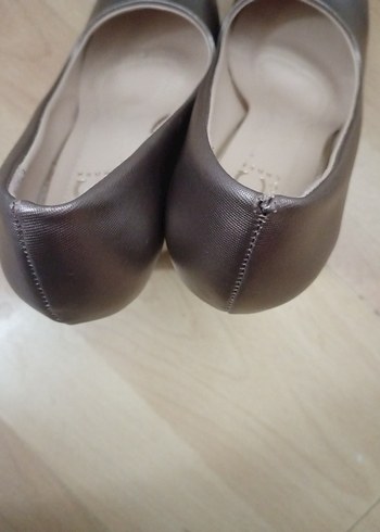 Bej Gri Minimalist Stiletto Topuklu Kadın Ayakkabı - Görsel 5