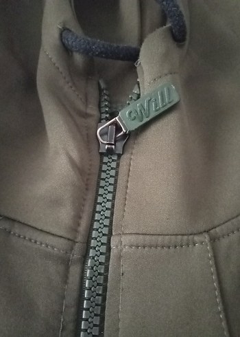 Haki Fermuarlı Sweatshirt - Görsel 5