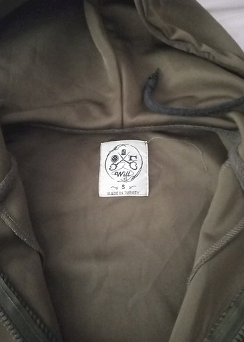 Haki Fermuarlı Sweatshirt - Görsel 6