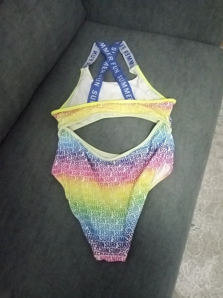 Renkli Tie-Dye mayokini - Görsel 2