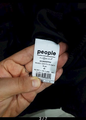 Siyah Fermuarlı Uzun Kadın Mont - Görsel 7