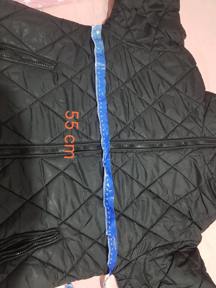 Siyah Fermuarlı Uzun Kadın Mont - Görsel 4