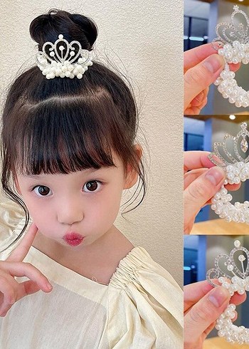 İnci Boncuklu Taç Şeklinde Saç Tokası - Görsel 2