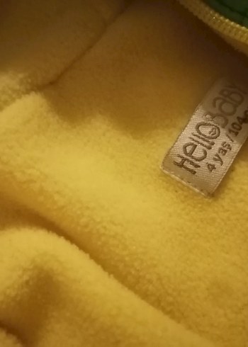 Erkek Çocuk Yeşil Kapüşonlu Fermuarlı Mont - Görsel 2