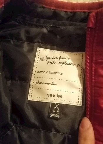 Kırmızı Fermuarlı Erkek Çocuk Mont - Görsel 2