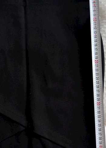 Siyah Drapeli Midi Hamile Eteği - Görsel 2