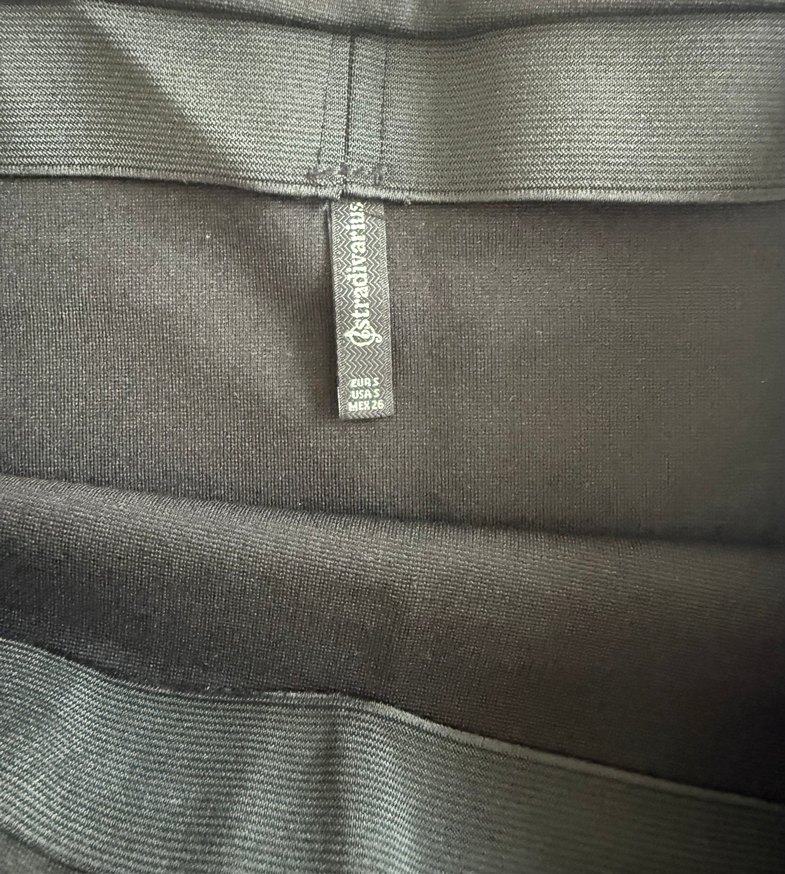 Siyah Drapeli Midi Hamile Eteği - Görsel 3