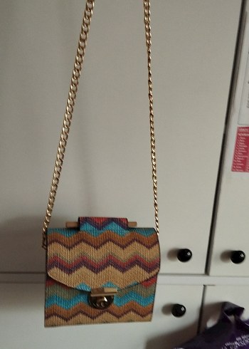 Renkli Örgü Bohem Kadın Çanta - Görsel 4